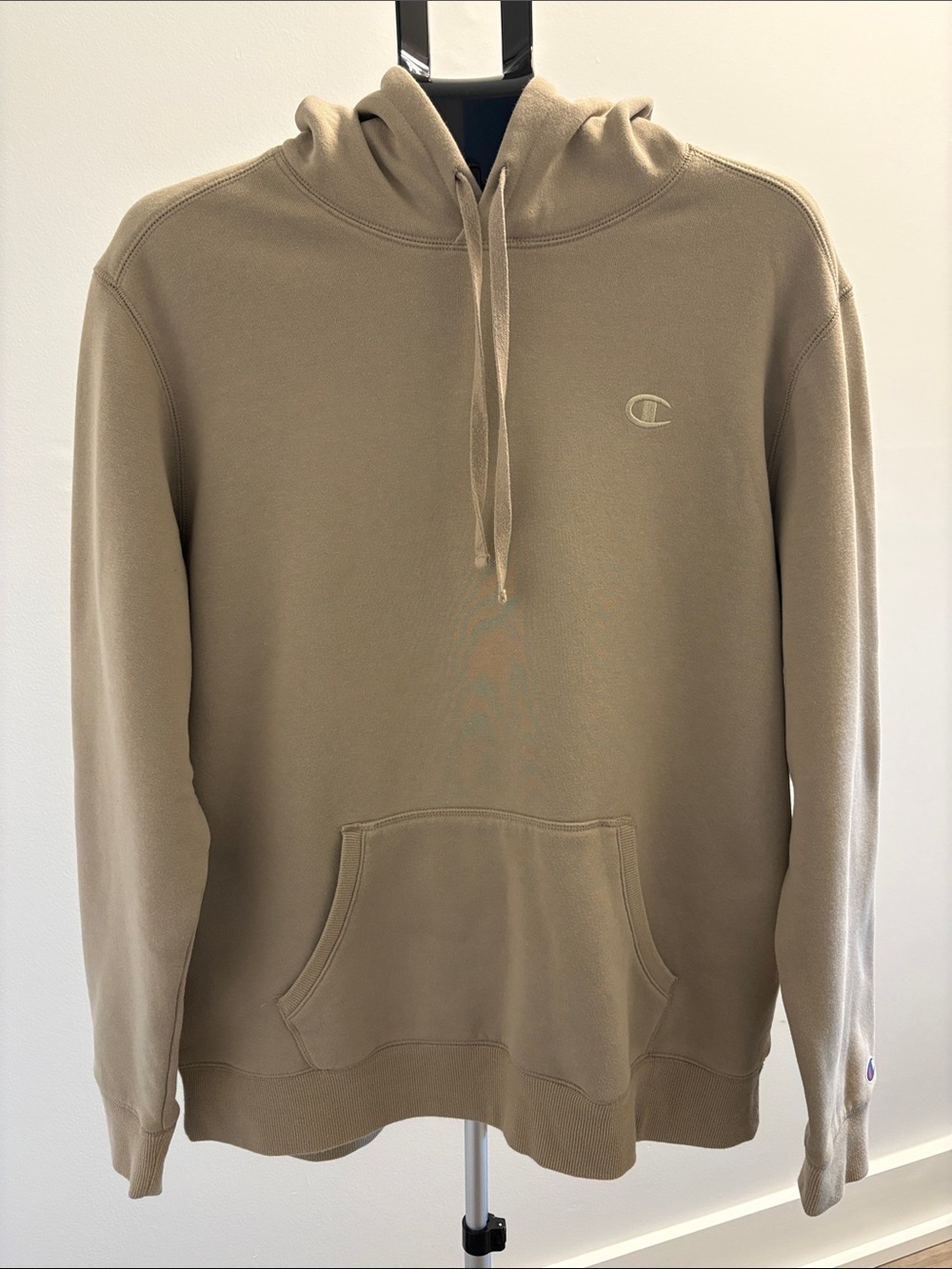 Champion Pullover Hoodie ~ Large ~ Tan